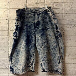 .  👖 Thrill Denim Supply Co. Acid Wash Denim Bermuda Shorts | Distressed | 50
